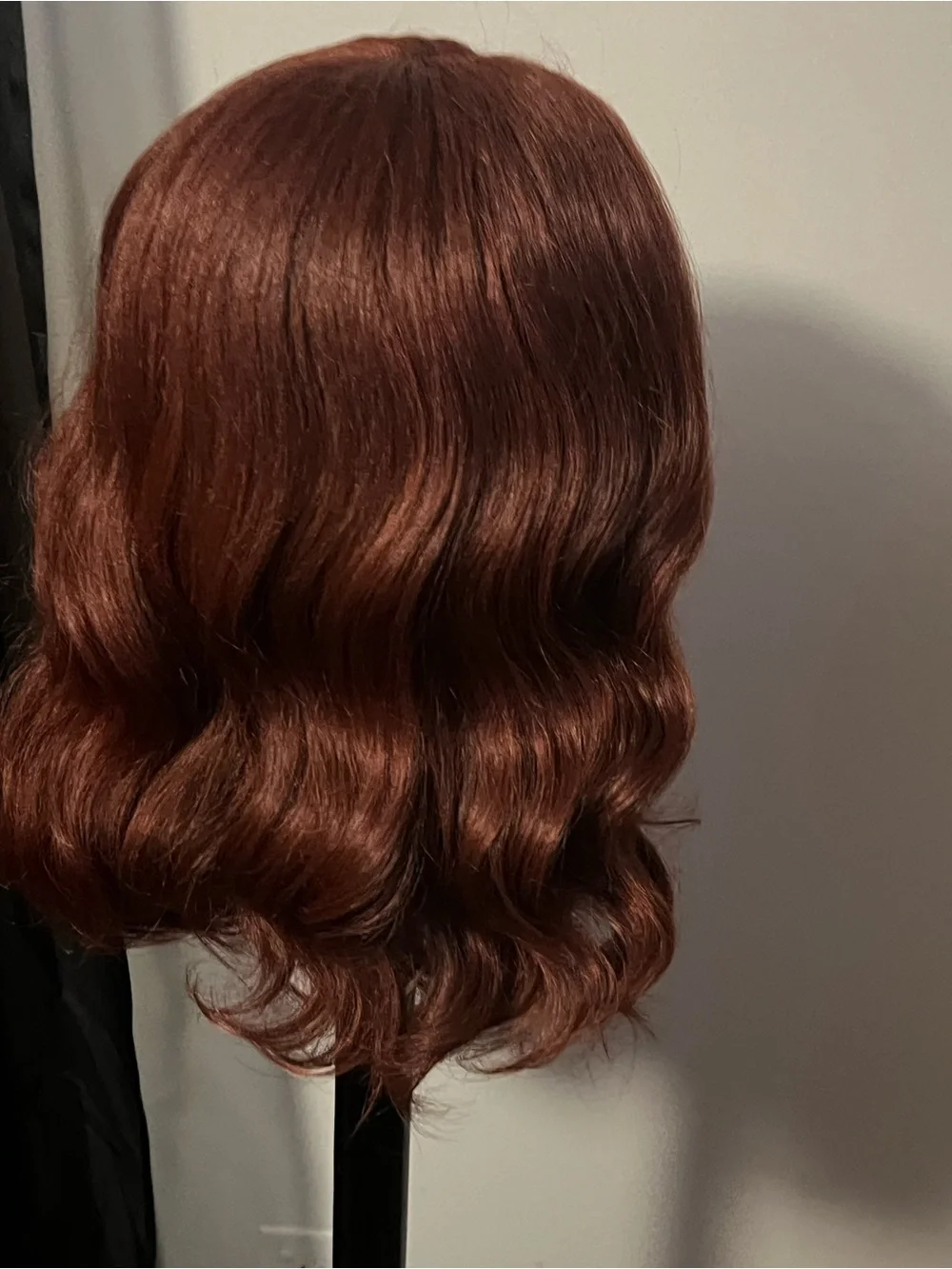 Wavy Center-Part Red-Brown Lacefront Ready to Wear Women's Wig